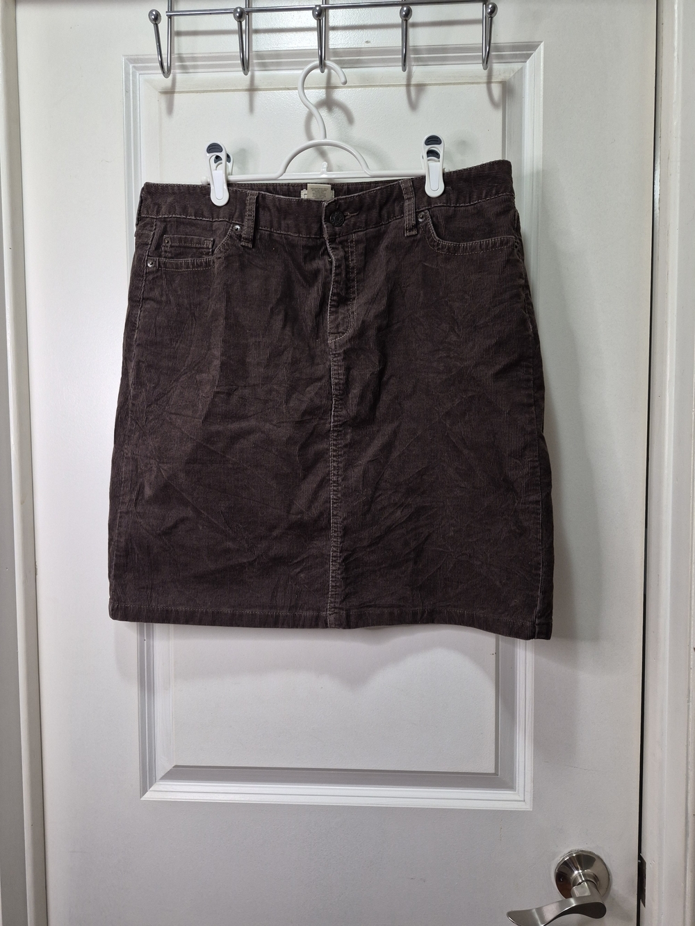 L.L. Bean Brown Corduroy Mini Skirt‎